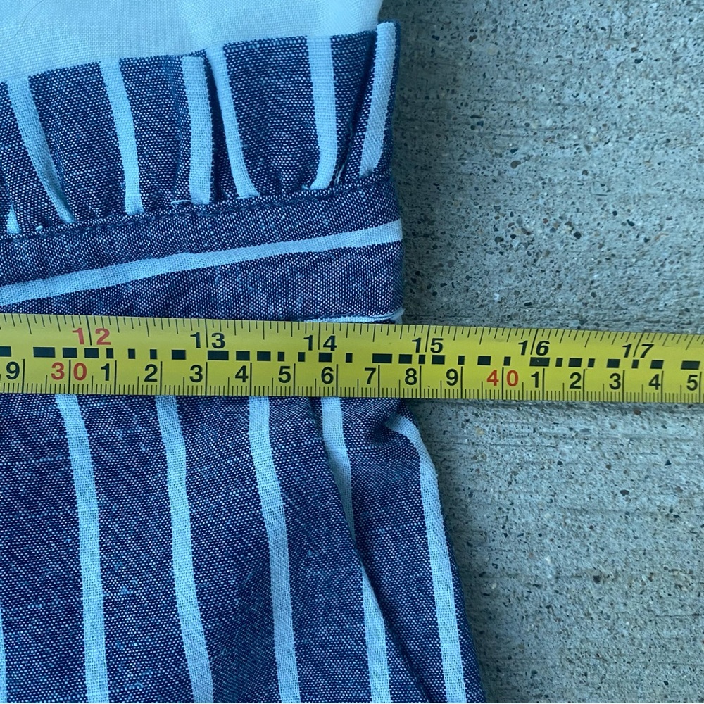 NWT Altar’d State Striped Pant Wide Leg Jumpsuit in Blue & White / Medium - Picture 8 of 12